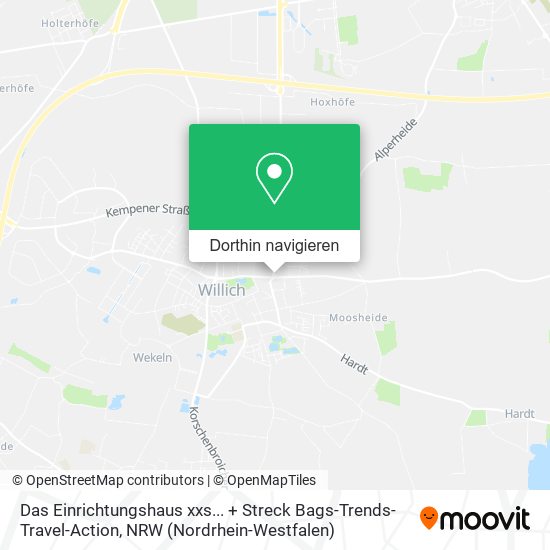 Das Einrichtungshaus xxs... + Streck Bags-Trends-Travel-Action Karte