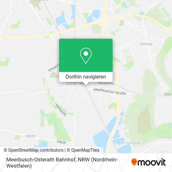 Meerbusch-Osterath Bahnhof Karte