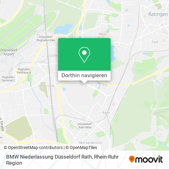 BMW Niederlassung Düsseldorf Rath Karte