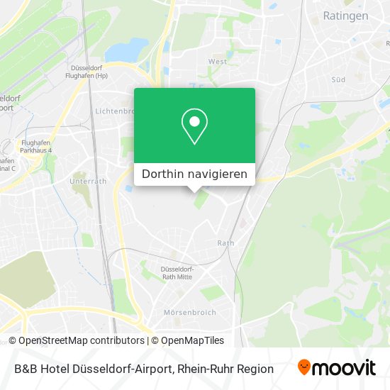 Wie komme ich zu B&b Hotel Düsseldorf-Airport in Düsseldorf mit dem Bus