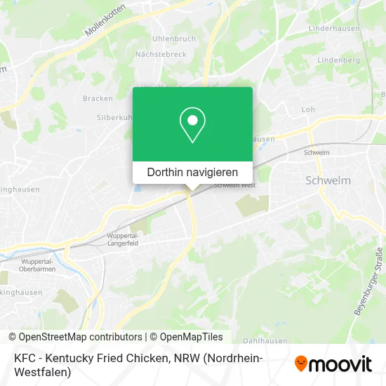 KFC - Kentucky Fried Chicken Karte