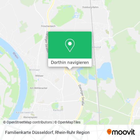 Familienkarte Düsseldorf Karte