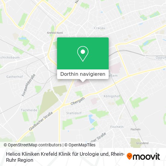 Helios Kliniken Krefeld Klinik für Urologie und Karte