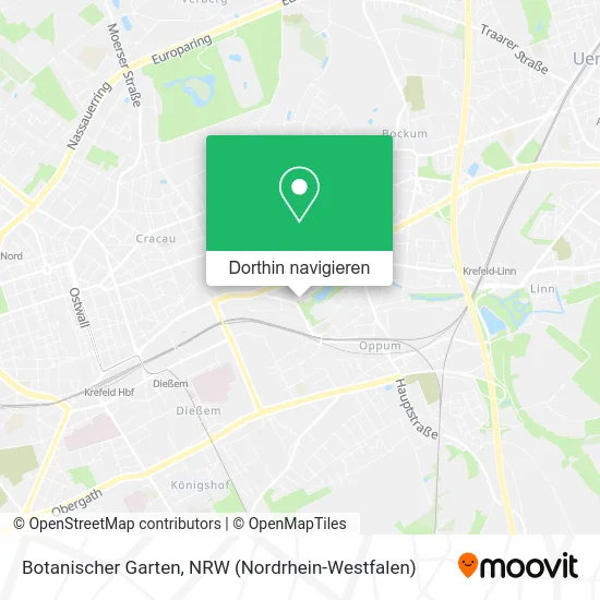 Botanischer Garten Karte