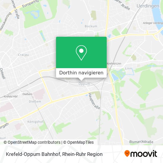 Krefeld-Oppum Bahnhof Karte