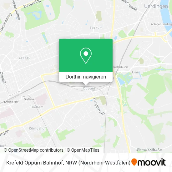 Krefeld-Oppum Bahnhof Karte
