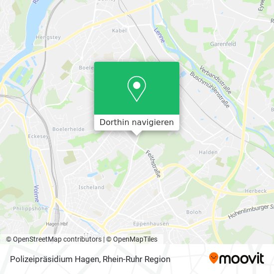 Polizeipräsidium Hagen Karte