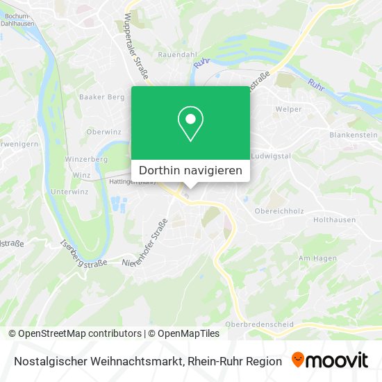 Nostalgischer Weihnachtsmarkt Karte