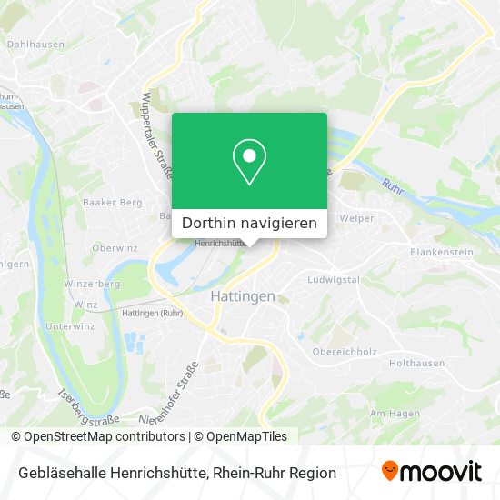 Gebläsehalle Henrichshütte Karte