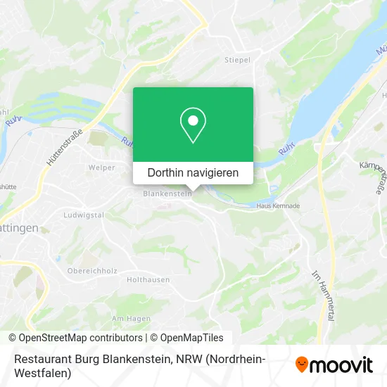 Restaurant Burg Blankenstein Karte