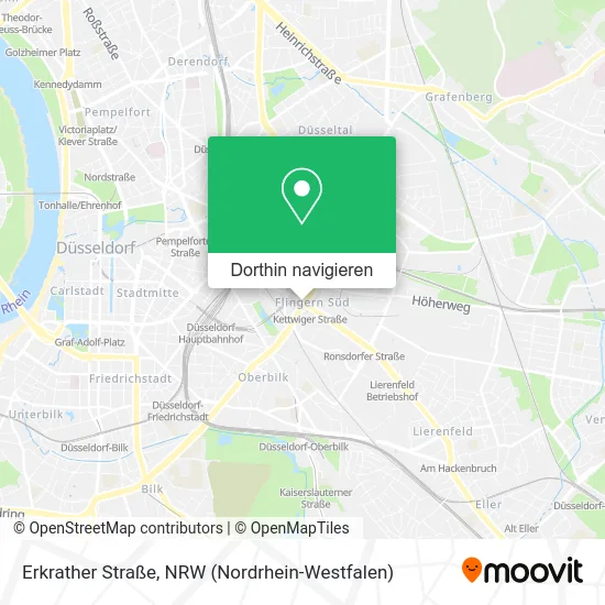Erkrather Straße Karte