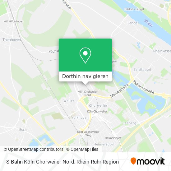 S-Bahn Köln-Chorweiler Nord Karte