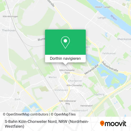S-Bahn Köln-Chorweiler Nord Karte