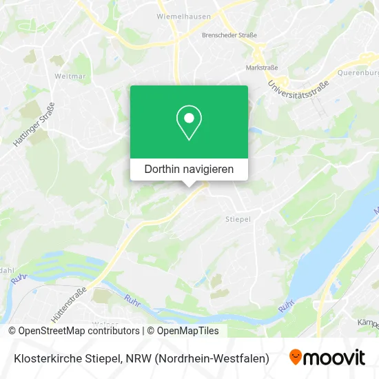 Klosterkirche Stiepel Karte