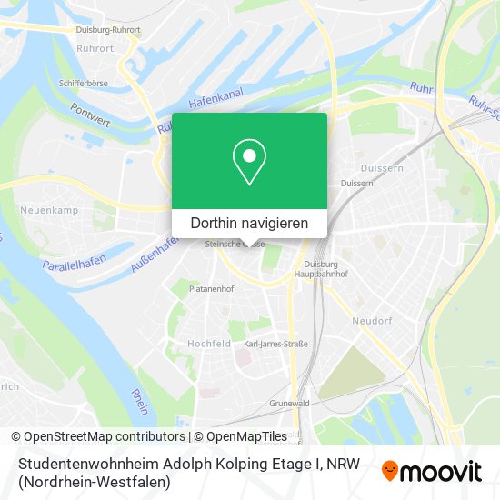 Studentenwohnheim Adolph Kolping Etage I Karte