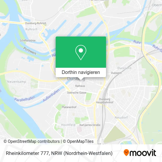 Rheinkilometer 777 Karte