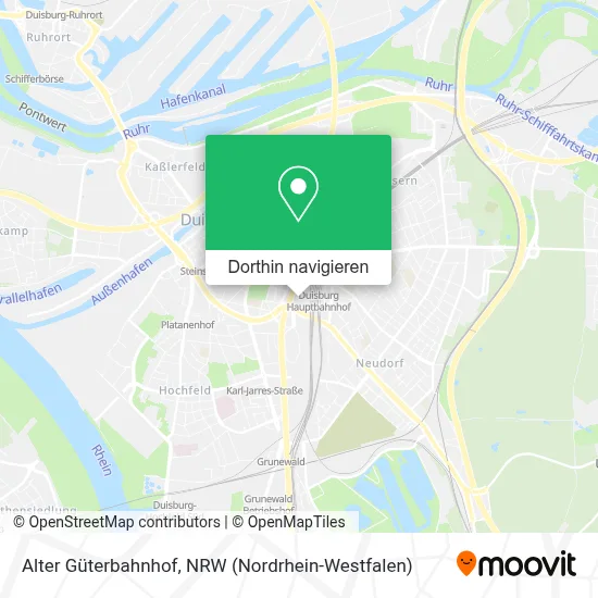 Alter Güterbahnhof Karte