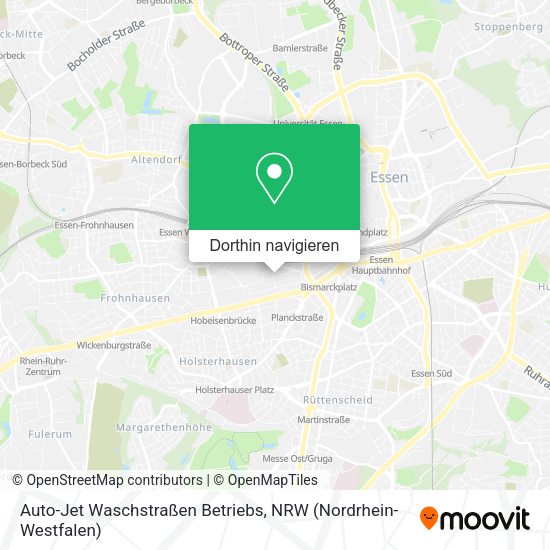 Auto-Jet Waschstraßen Betriebs Karte