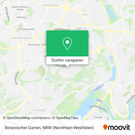 Botanischer Garten Karte