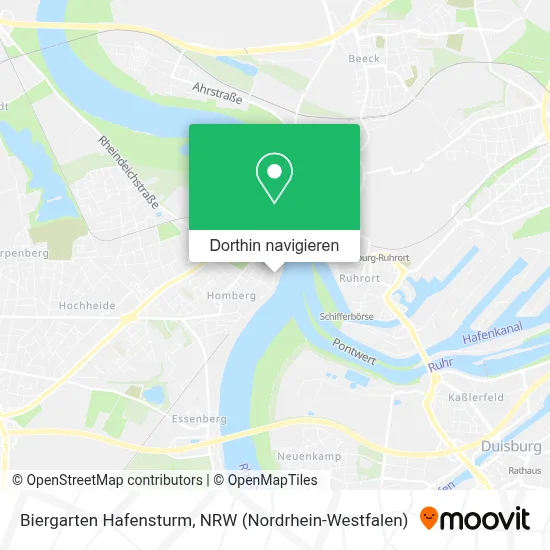 Biergarten Hafensturm Karte