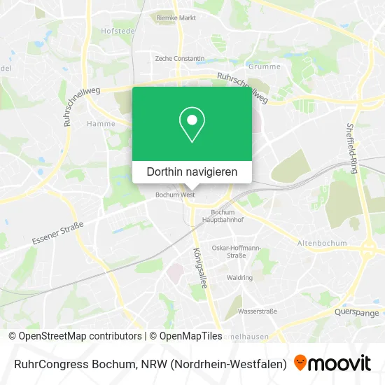 RuhrCongress Bochum Karte