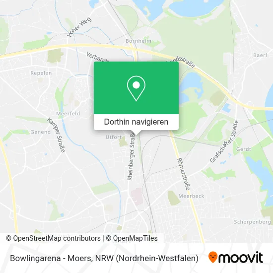 Bowlingarena - Moers Karte