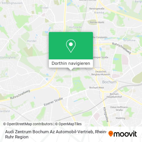 Audi Zentrum Bochum Az Automobil-Vertrieb Karte
