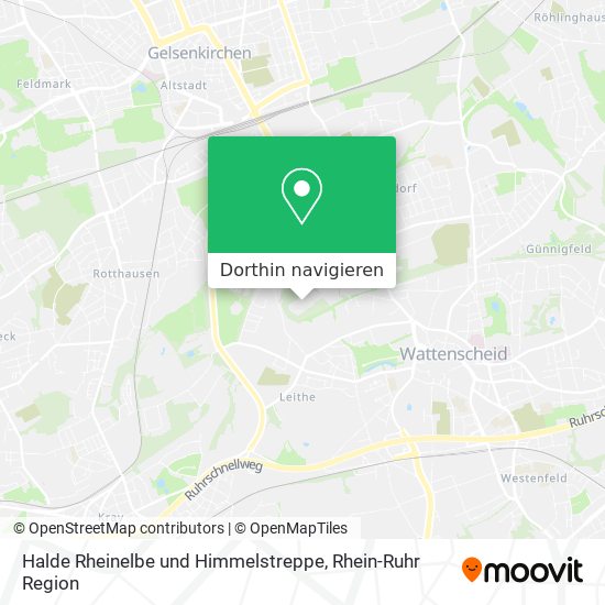 Halde Rheinelbe und Himmelstreppe Karte