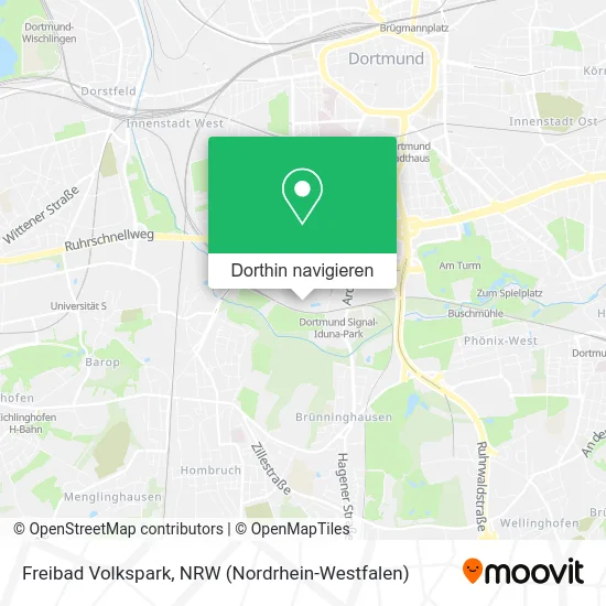 Freibad Volkspark Karte