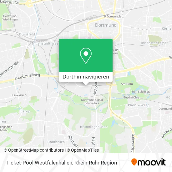 Ticket-Pool Westfalenhallen Karte