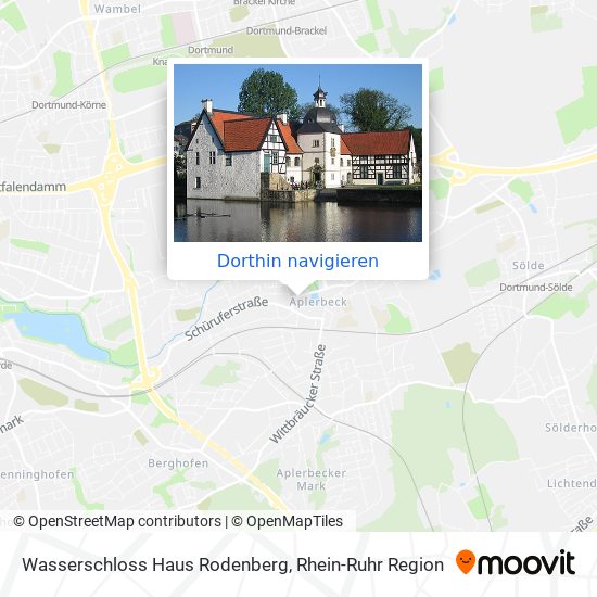 Wasserschloss Haus Rodenberg Karte