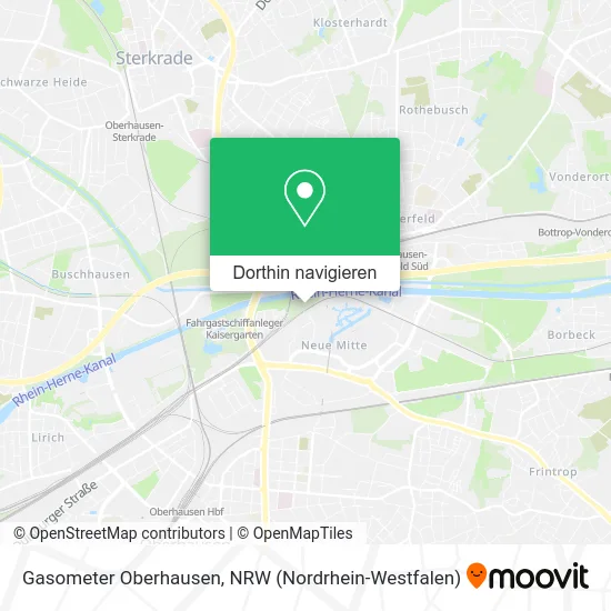 Gasometer Oberhausen Karte