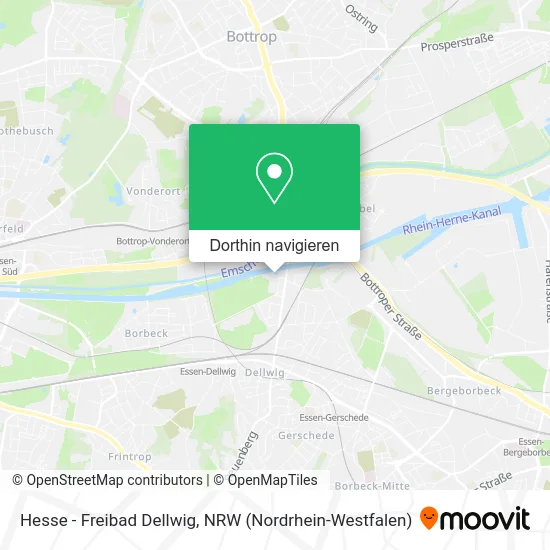 Hesse - Freibad Dellwig Karte