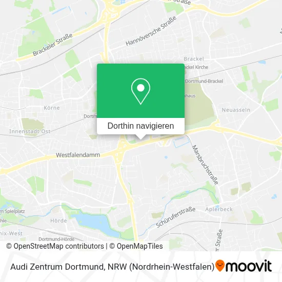 Audi Zentrum Dortmund Karte