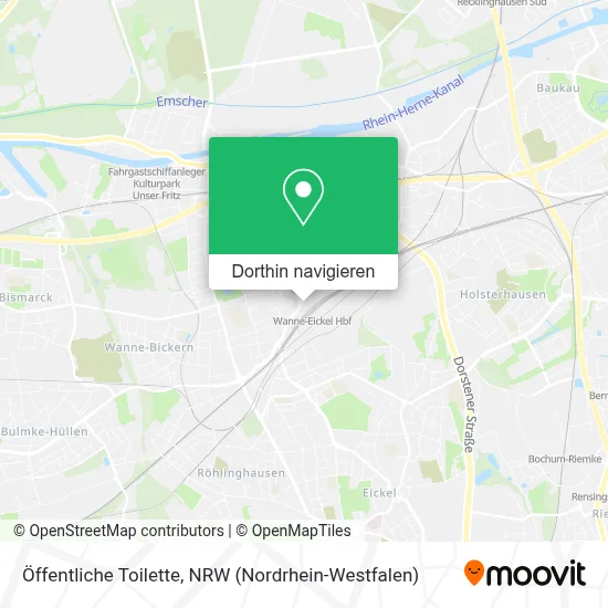 Öffentliche Toilette Karte