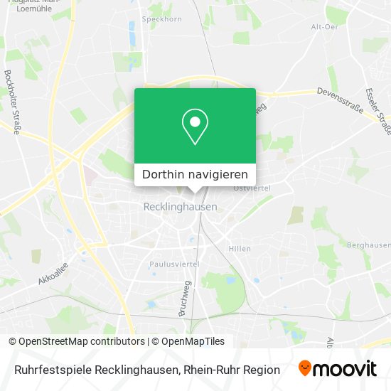 Ruhrfestspiele Recklinghausen Karte