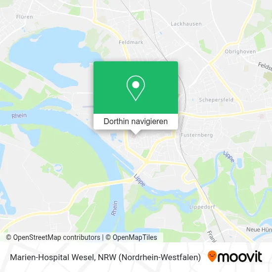 Marien-Hospital Wesel Karte