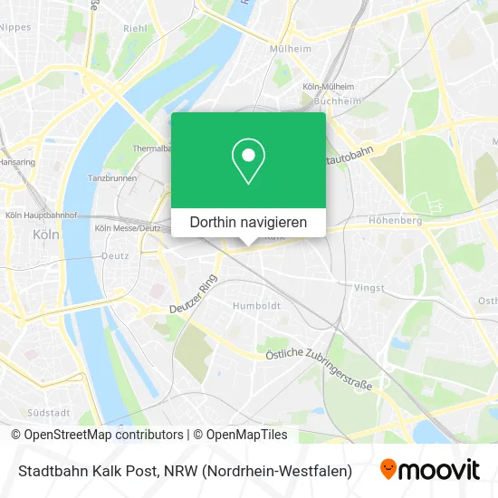 Stadtbahn Kalk Post Karte