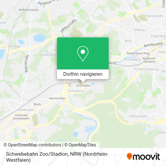 Schwebebahn Zoo/Stadion Karte