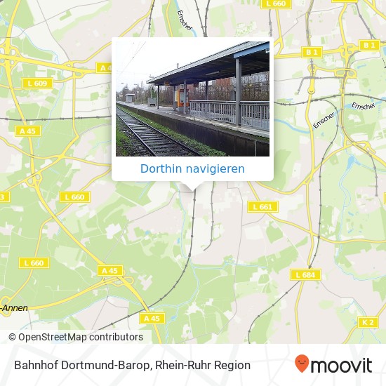 Bahnhof Dortmund-Barop Karte