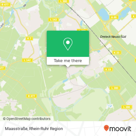 Maasstraße Karte