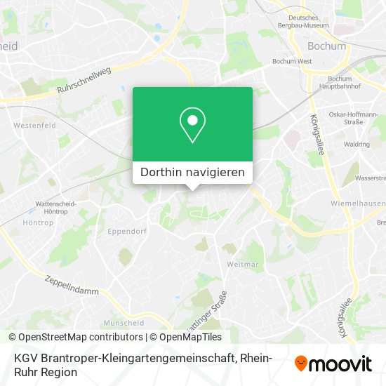 KGV Brantroper-Kleingartengemeinschaft Karte