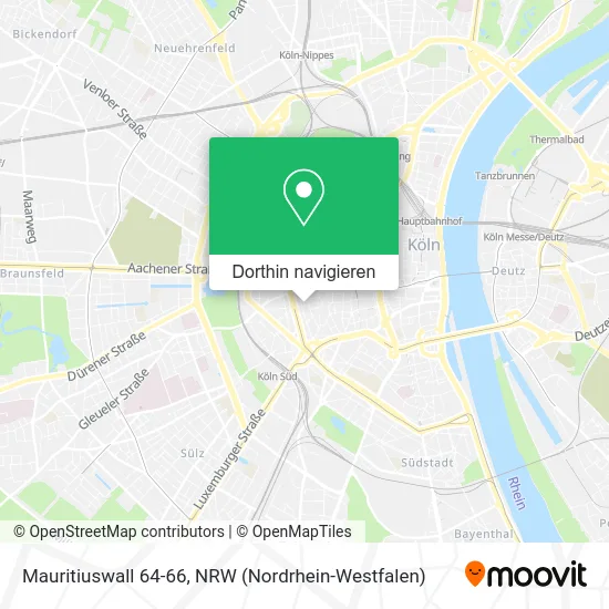 Mauritiuswall 64-66 Karte