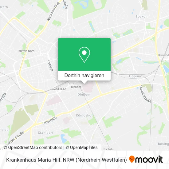 Krankenhaus Maria-Hilf Karte