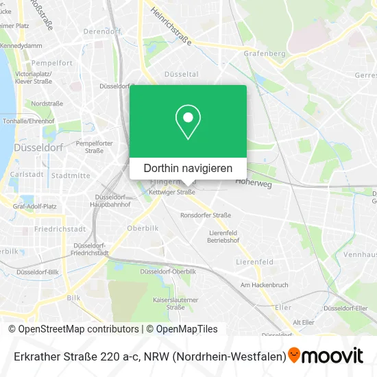 Erkrather Straße 220 a-c Karte