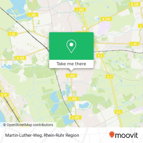 Martin-Luther-Weg Karte