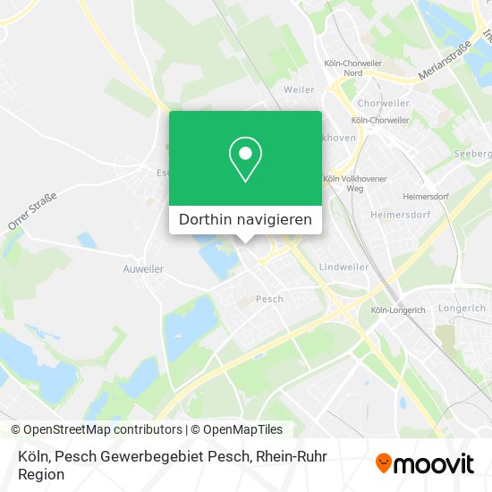 Köln, Pesch Gewerbegebiet Pesch Karte
