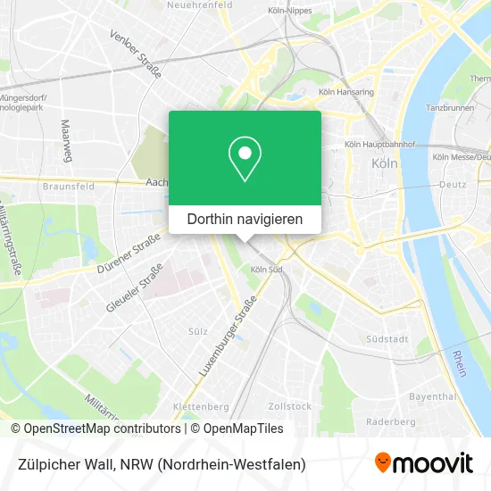 Zülpicher Wall Karte