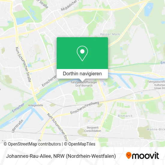 Johannes-Rau-Allee Karte