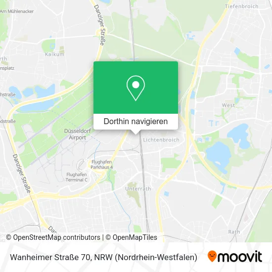 Wanheimer Straße 70 Karte